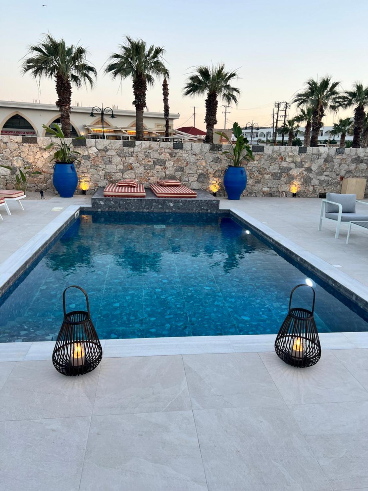 Cora May Central Villa With Private Pool 200M To The Beach Faliraki Bagian luar foto